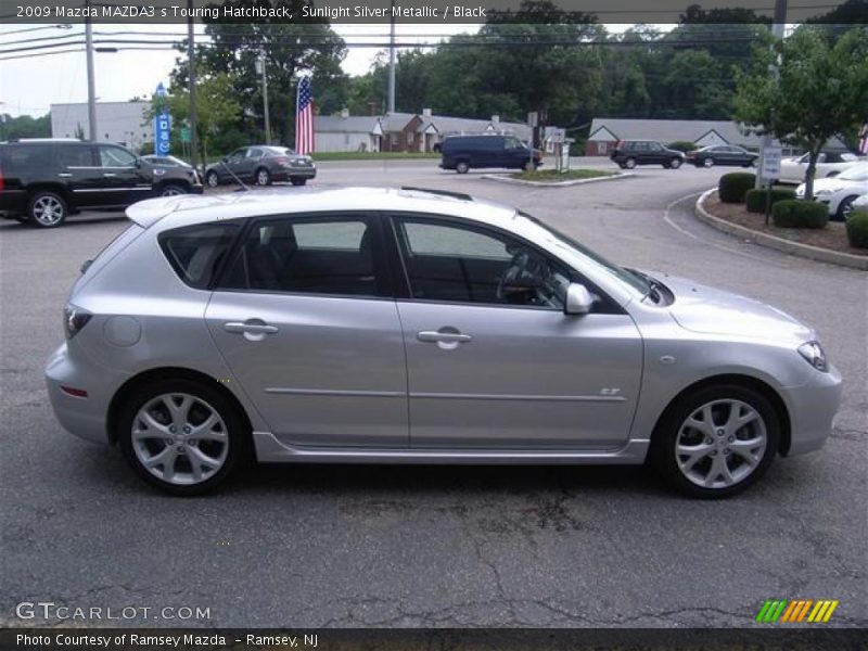 Sunlight Silver Metallic / Black 2009 Mazda MAZDA3 s Touring Hatchback