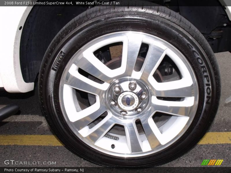 White Sand Tri-Coat / Tan 2008 Ford F150 Limited SuperCrew 4x4