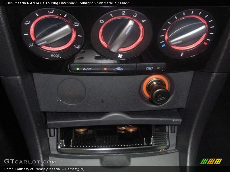 Sunlight Silver Metallic / Black 2009 Mazda MAZDA3 s Touring Hatchback