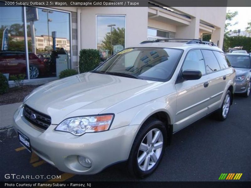 Champagne Gold Opalescent / Taupe 2006 Subaru Outback 2.5i Wagon
