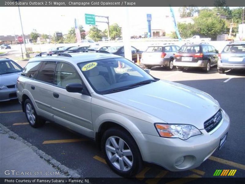 Champagne Gold Opalescent / Taupe 2006 Subaru Outback 2.5i Wagon