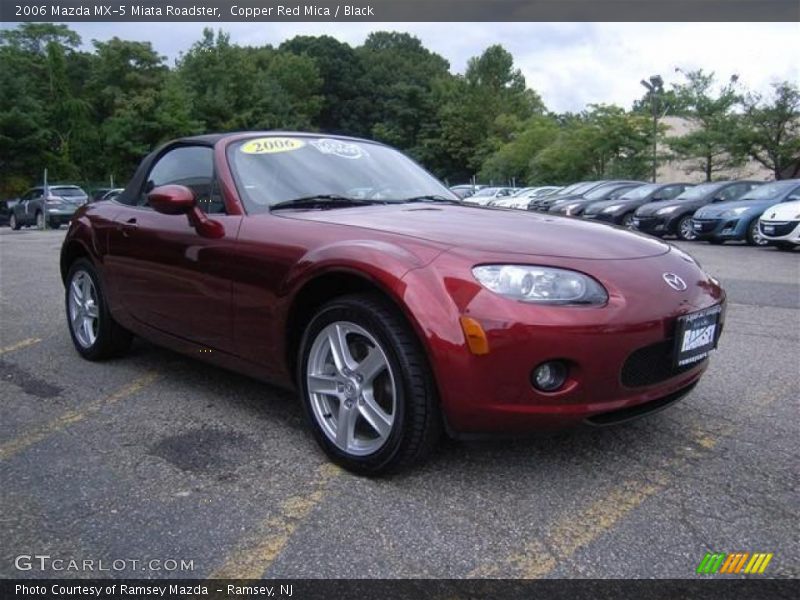 Copper Red Mica / Black 2006 Mazda MX-5 Miata Roadster