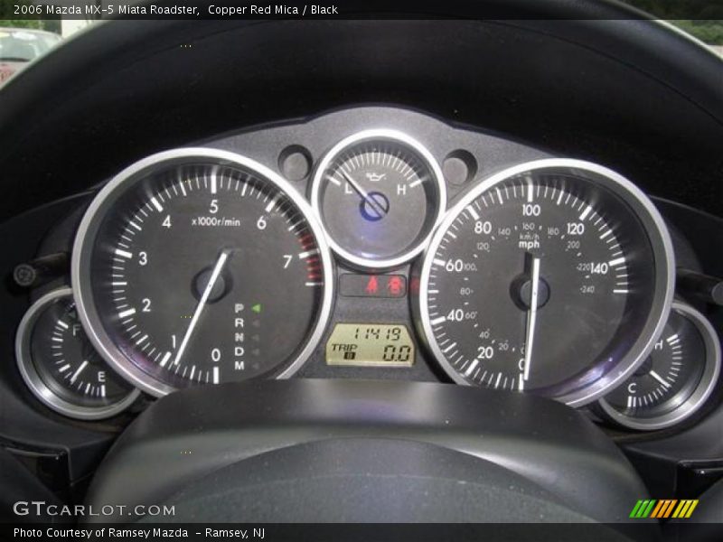 Copper Red Mica / Black 2006 Mazda MX-5 Miata Roadster