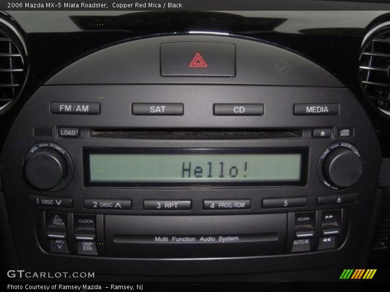 Copper Red Mica / Black 2006 Mazda MX-5 Miata Roadster
