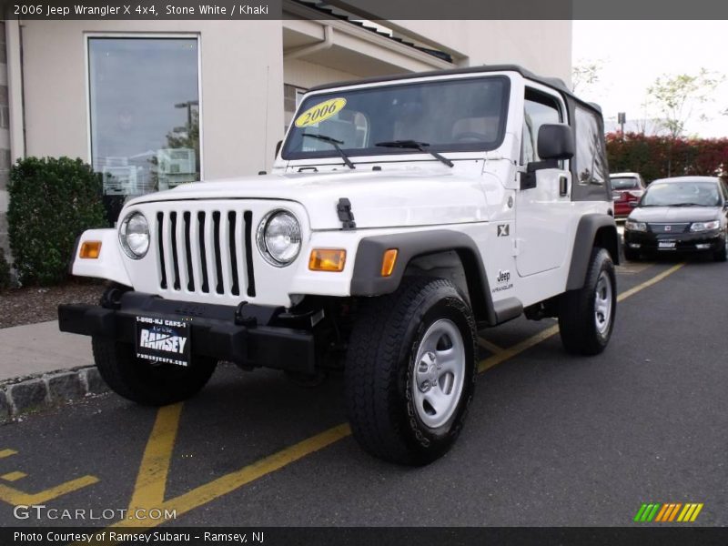 Stone White / Khaki 2006 Jeep Wrangler X 4x4