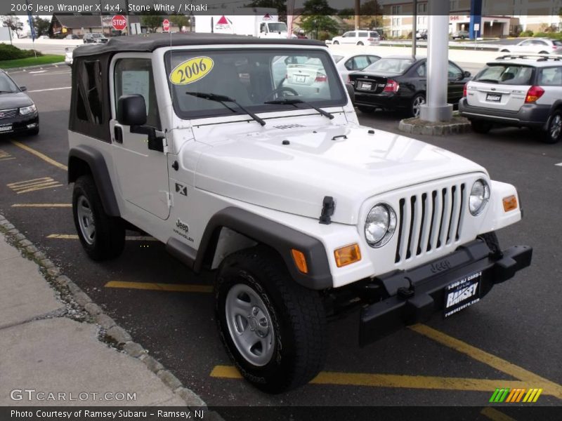 Stone White / Khaki 2006 Jeep Wrangler X 4x4