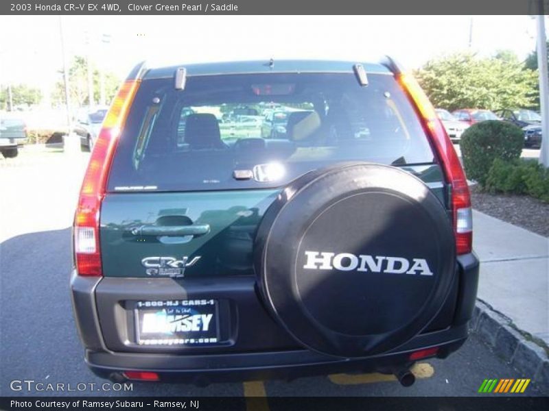 Clover Green Pearl / Saddle 2003 Honda CR-V EX 4WD