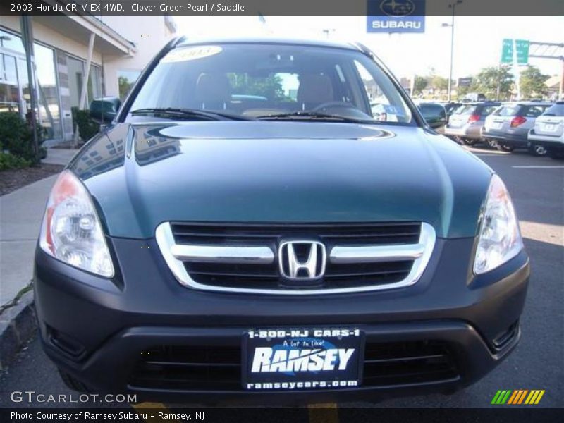 Clover Green Pearl / Saddle 2003 Honda CR-V EX 4WD