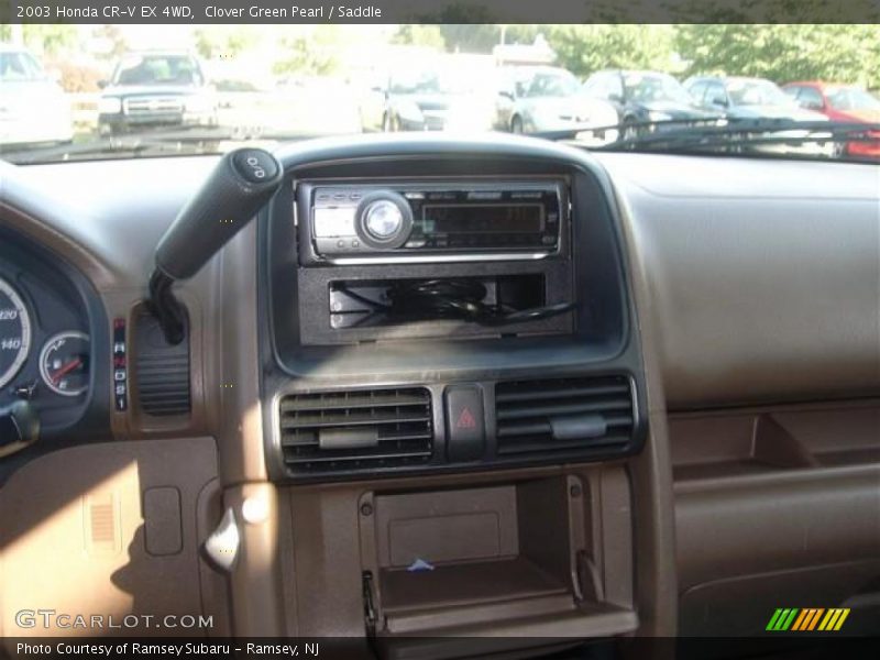 Clover Green Pearl / Saddle 2003 Honda CR-V EX 4WD