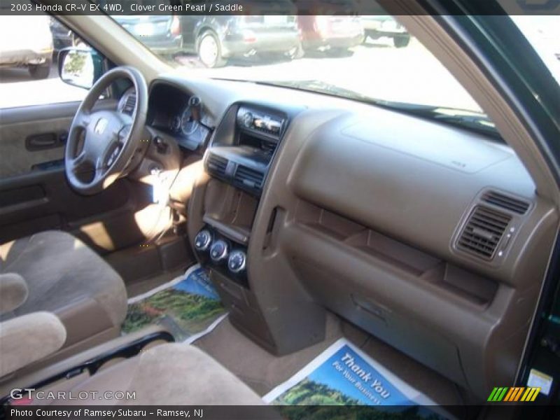 Clover Green Pearl / Saddle 2003 Honda CR-V EX 4WD
