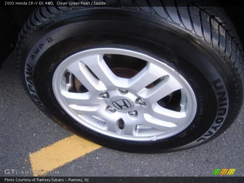 Clover Green Pearl / Saddle 2003 Honda CR-V EX 4WD