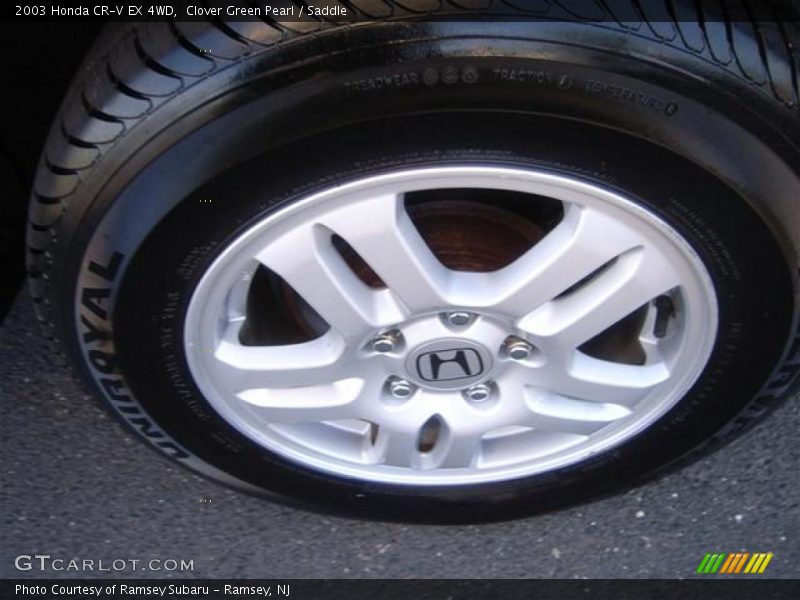 Clover Green Pearl / Saddle 2003 Honda CR-V EX 4WD
