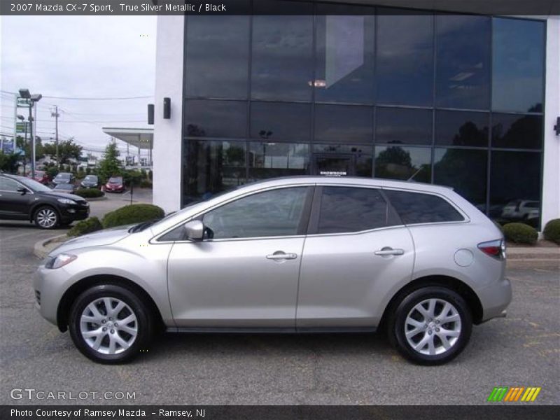 True Silver Metallic / Black 2007 Mazda CX-7 Sport