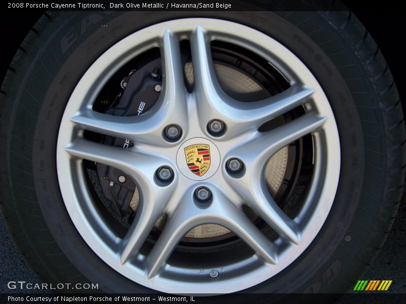 Dark Olive Metallic / Havanna/Sand Beige 2008 Porsche Cayenne Tiptronic