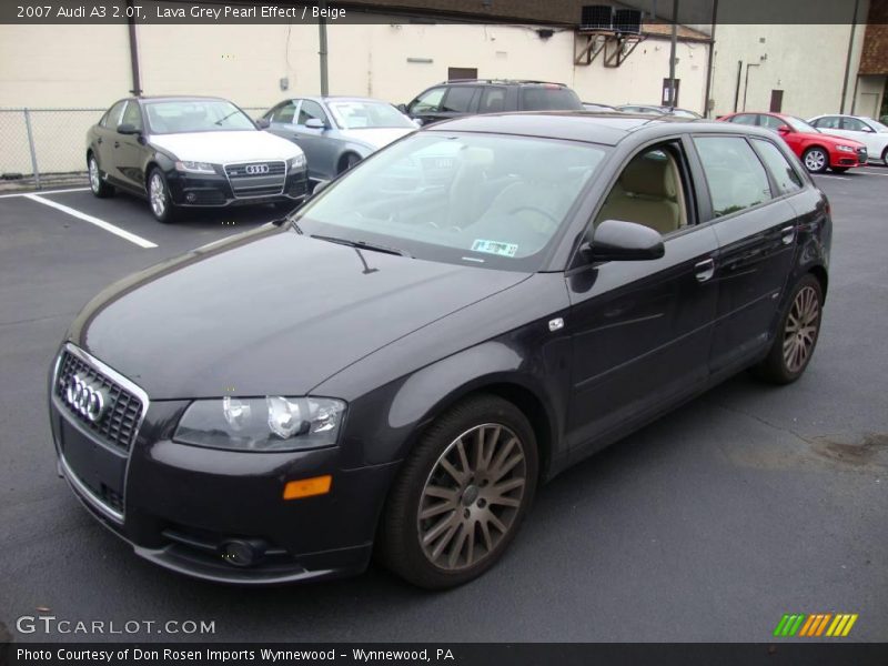 Lava Grey Pearl Effect / Beige 2007 Audi A3 2.0T