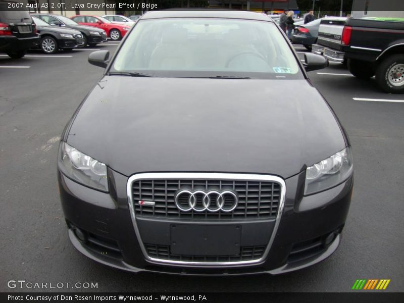 Lava Grey Pearl Effect / Beige 2007 Audi A3 2.0T
