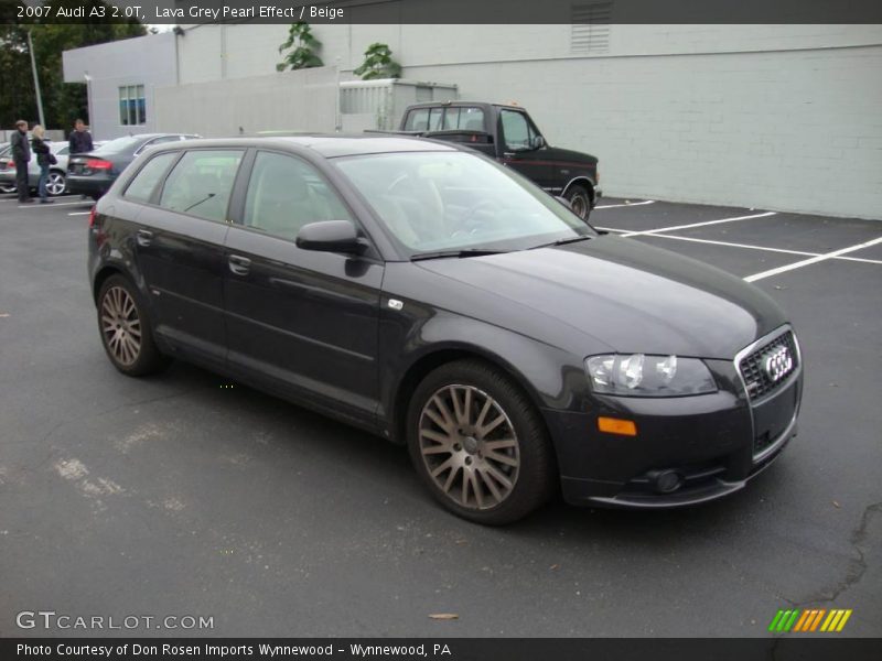 Lava Grey Pearl Effect / Beige 2007 Audi A3 2.0T