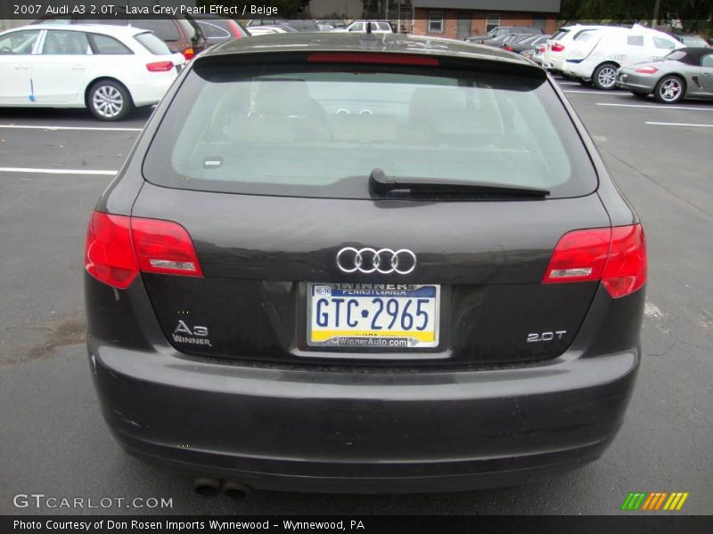 Lava Grey Pearl Effect / Beige 2007 Audi A3 2.0T