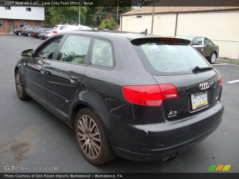 Lava Grey Pearl Effect / Beige 2007 Audi A3 2.0T
