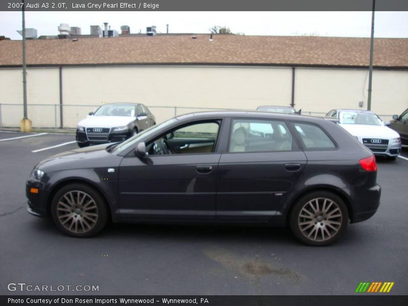 Lava Grey Pearl Effect / Beige 2007 Audi A3 2.0T