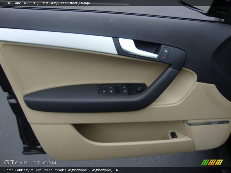 Lava Grey Pearl Effect / Beige 2007 Audi A3 2.0T