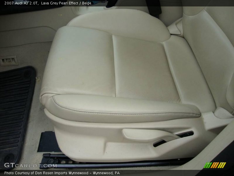 Lava Grey Pearl Effect / Beige 2007 Audi A3 2.0T