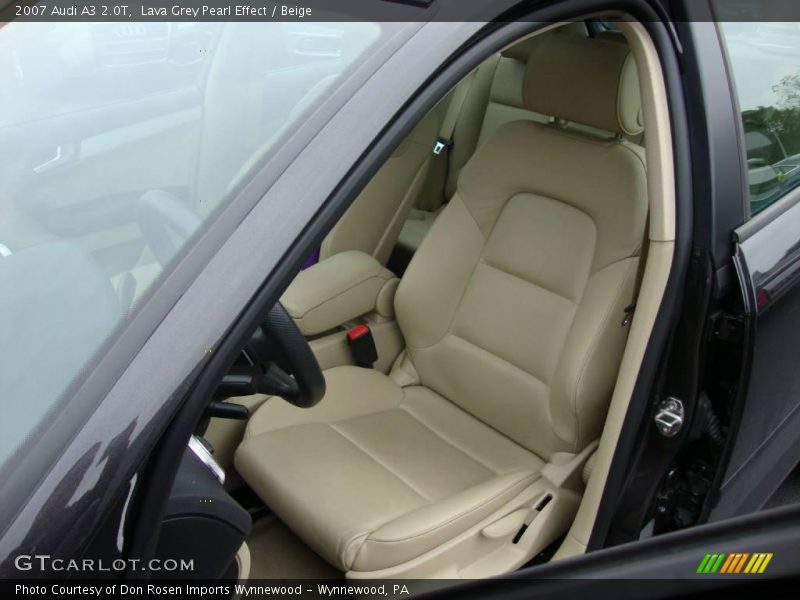 Lava Grey Pearl Effect / Beige 2007 Audi A3 2.0T
