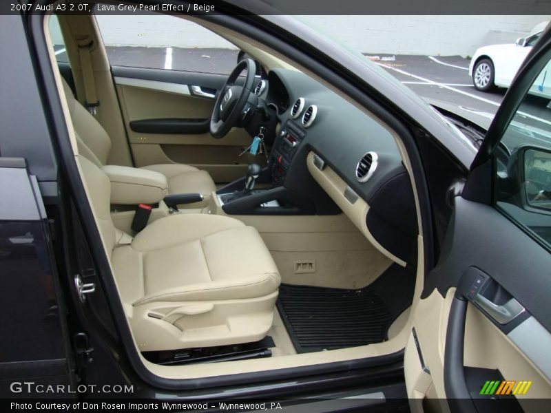Lava Grey Pearl Effect / Beige 2007 Audi A3 2.0T