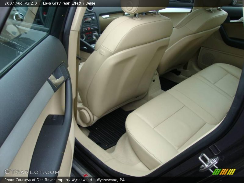 Lava Grey Pearl Effect / Beige 2007 Audi A3 2.0T