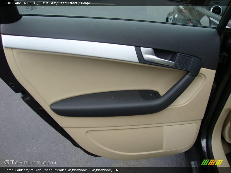Lava Grey Pearl Effect / Beige 2007 Audi A3 2.0T