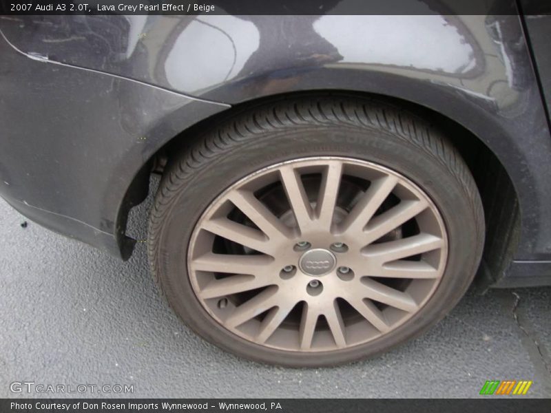 Lava Grey Pearl Effect / Beige 2007 Audi A3 2.0T