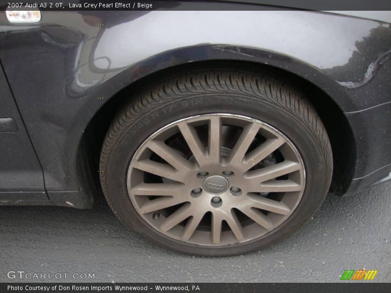 Lava Grey Pearl Effect / Beige 2007 Audi A3 2.0T