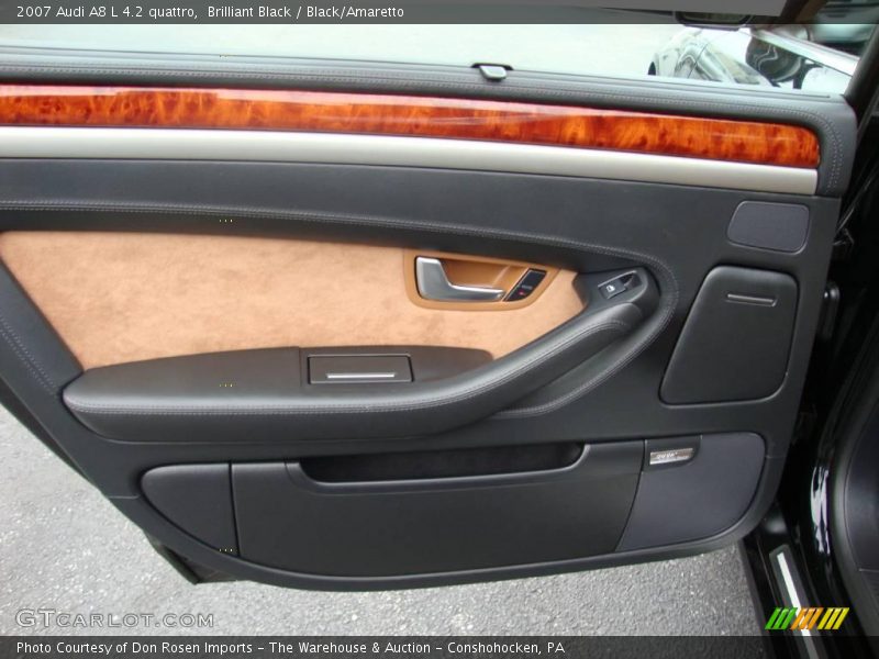 Brilliant Black / Black/Amaretto 2007 Audi A8 L 4.2 quattro