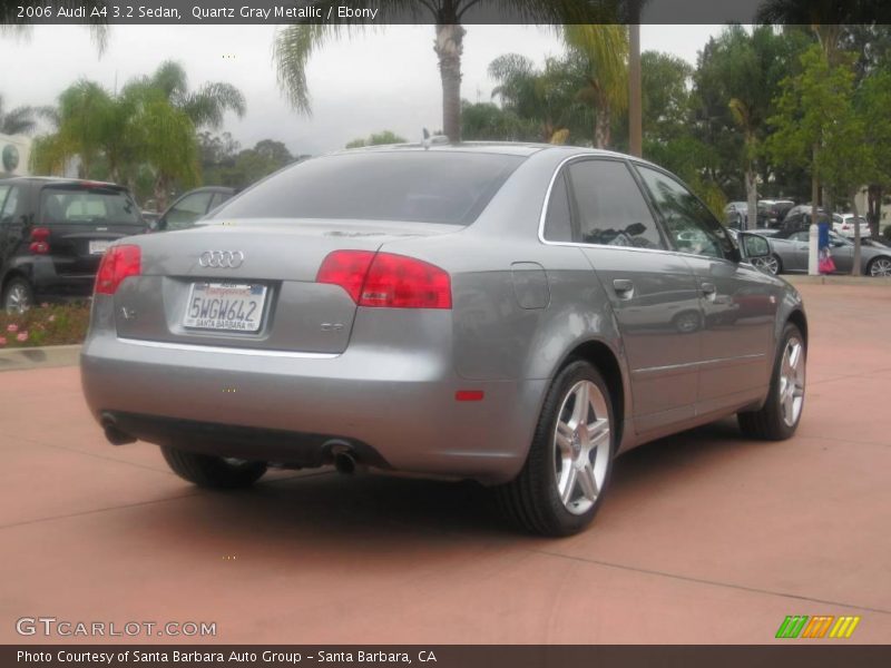 Quartz Gray Metallic / Ebony 2006 Audi A4 3.2 Sedan