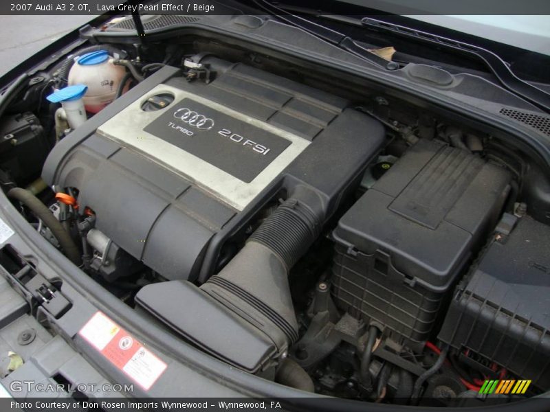 Lava Grey Pearl Effect / Beige 2007 Audi A3 2.0T