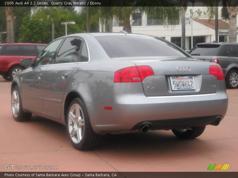 Quartz Gray Metallic / Ebony 2006 Audi A4 3.2 Sedan