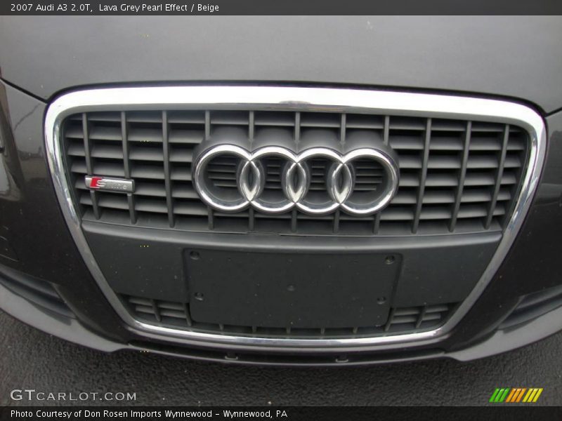 Lava Grey Pearl Effect / Beige 2007 Audi A3 2.0T