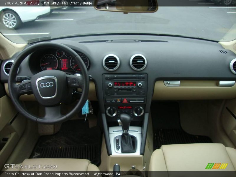 Lava Grey Pearl Effect / Beige 2007 Audi A3 2.0T