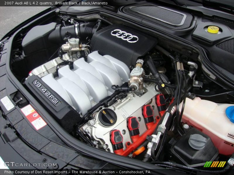 Brilliant Black / Black/Amaretto 2007 Audi A8 L 4.2 quattro