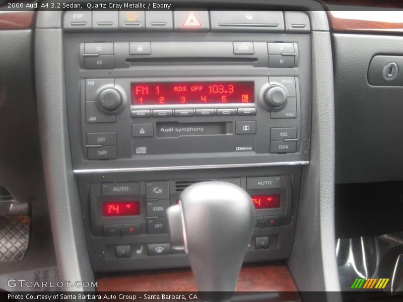 Quartz Gray Metallic / Ebony 2006 Audi A4 3.2 Sedan