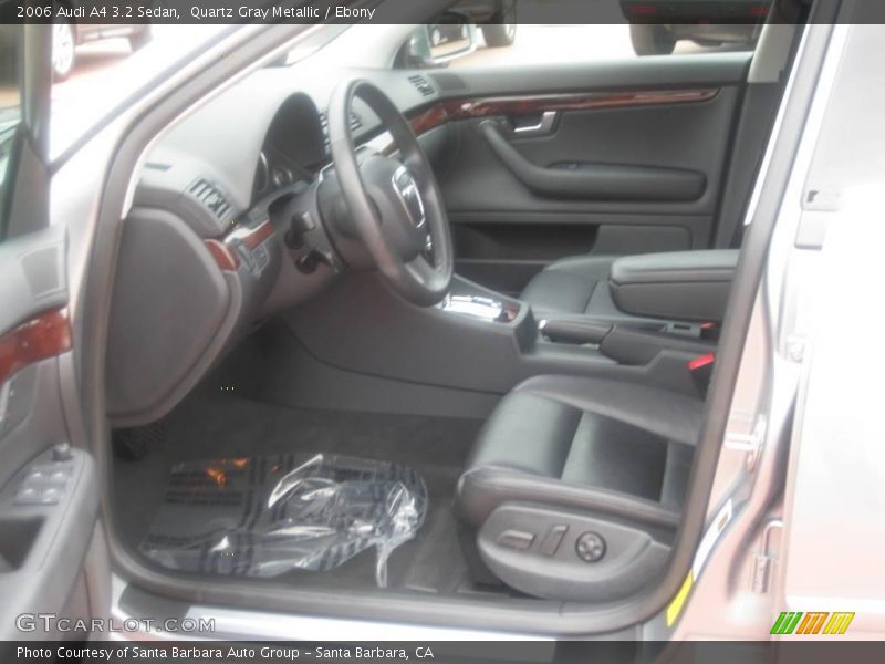Quartz Gray Metallic / Ebony 2006 Audi A4 3.2 Sedan