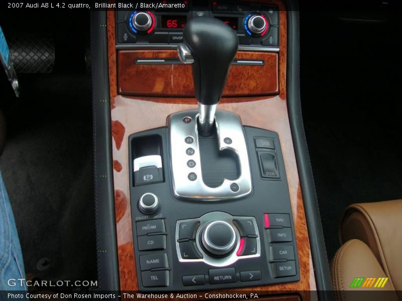 Brilliant Black / Black/Amaretto 2007 Audi A8 L 4.2 quattro