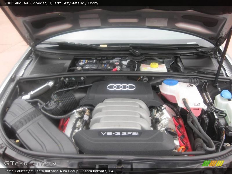 Quartz Gray Metallic / Ebony 2006 Audi A4 3.2 Sedan