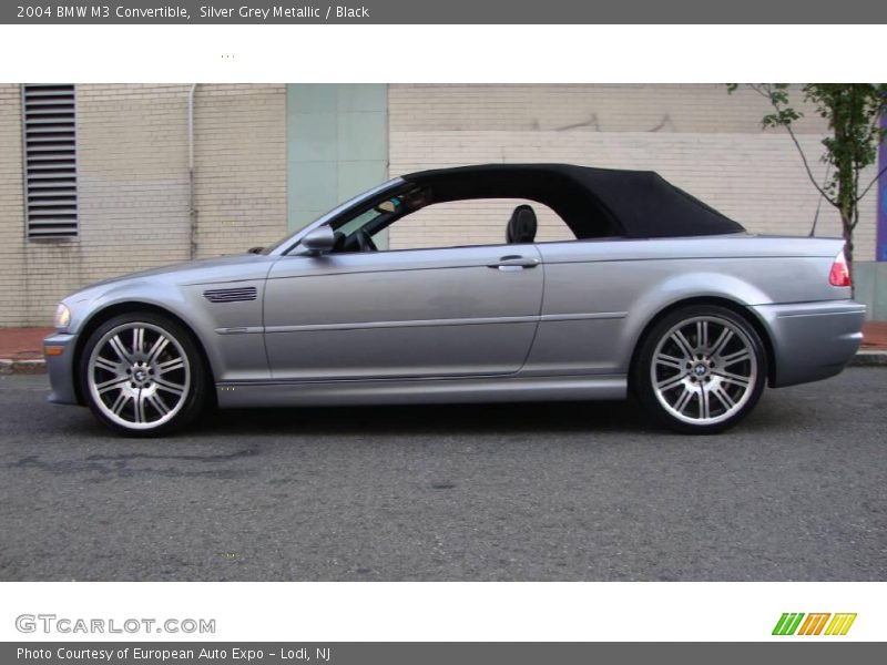 Silver Grey Metallic / Black 2004 BMW M3 Convertible