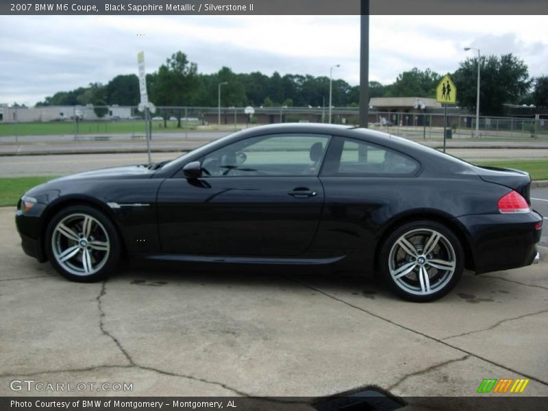 Black Sapphire Metallic / Silverstone II 2007 BMW M6 Coupe