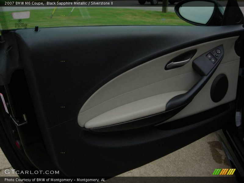 Black Sapphire Metallic / Silverstone II 2007 BMW M6 Coupe