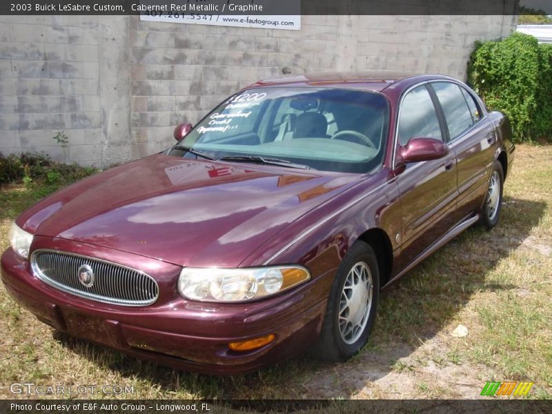 Cabernet Red Metallic / Graphite 2003 Buick LeSabre Custom