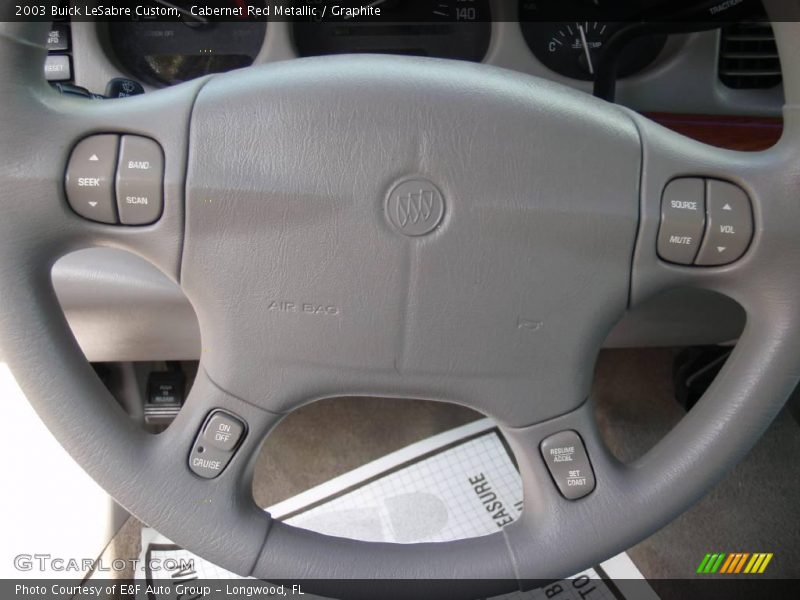 Cabernet Red Metallic / Graphite 2003 Buick LeSabre Custom