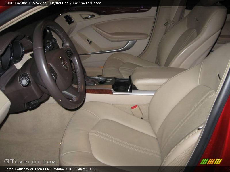 Crystal Red / Cashmere/Cocoa 2008 Cadillac CTS Sedan