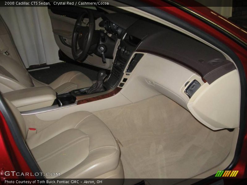 Crystal Red / Cashmere/Cocoa 2008 Cadillac CTS Sedan